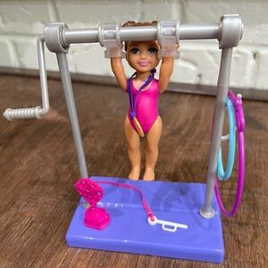 Barbie Gymnastics Doll & Playset with Olympic Medal, Bars & Accessories